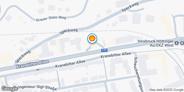 Umgebungskarte von INNSBRUCK KRANEBITTER ALLEE.