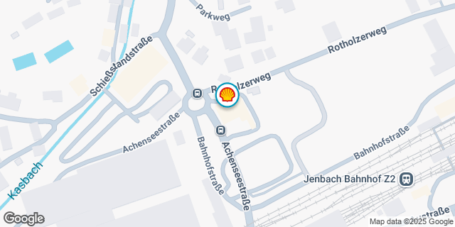 Umgebungskarte von JENBACH ACHENSEE-STRASSE.