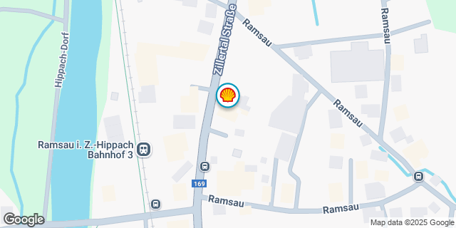 Umgebungskarte von RAMSAU/ZILLERTAL TALSTRASSE.