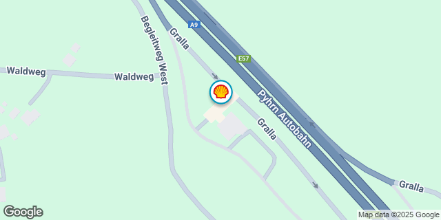 Umgebungskarte von GRALLA A9/PHYRNAUTOBAHN-GRALLA WEST